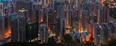 Hong Kong by night