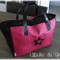 Sac simili dragon fushia...