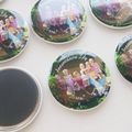 Magnets de remerciement pour l'anniversaire d'une princesse !