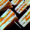 Mini club-sandwiches au saumon