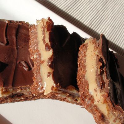 Carrés fondants au chocolat et au caramel