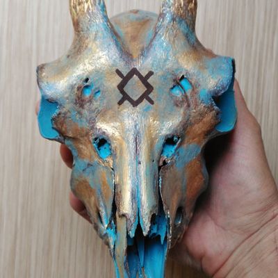 ♥Crânes d'animaux peints