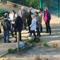 Visite des jardins partagés par une délégation de la ville de Biarritz