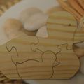 Puzzle en bois canard