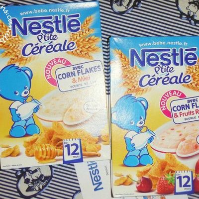 Nestlé P'tite Céréale aux Corn flakes & Fruits Rouges et Corn flakes & Miel : présentation des produits