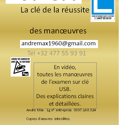 Manœuvres du permis de conduire