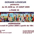EXPOSITION VERNISSAGE DE GERARD LESOEUR