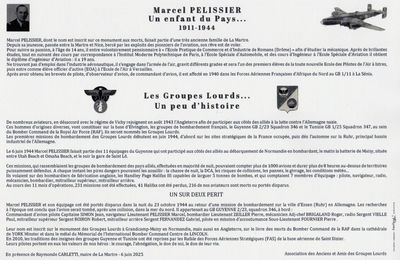 6 juin 2025 Inauguration de la plaque en hommage à Marcel PELISSIER