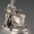 Emile-François Chatrousse (Paris 1829 - 1896), «La Reine Hortense et son fils le prince Louis-Napoléon»