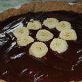 Tarte au chocolat noir et bananes revisitée