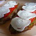 Tartines "bruschettas" pour dîners d'été (comme d'hiver) improvisés