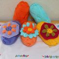 Crochet : Puffed Daisy, Lily Pad et point popcorn