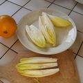 Filet de poisson, endives et orange