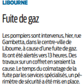 Intervention des sapeurs-pompiers