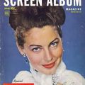 Ava Gardner en couverture de Screen Album