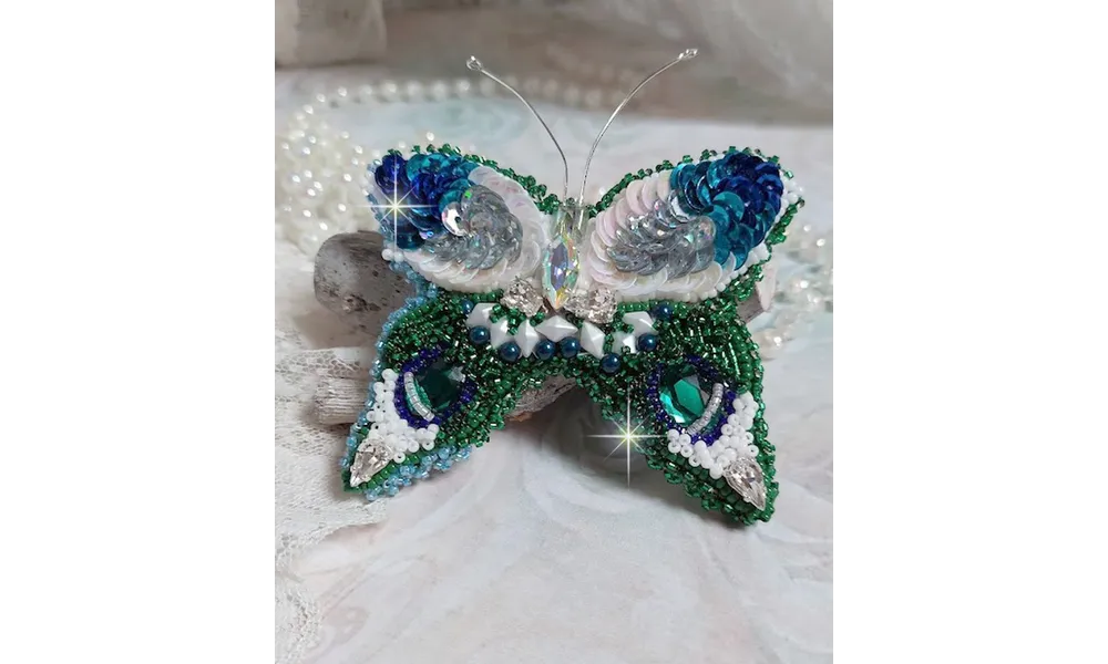 Broche Papillon Clair de Lune