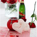 Des meringues "coeurs" pour la Saint-Valentin...Concours Saint Valentin...N'oubliez pas de tenter votre chance...