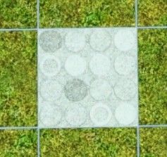 Le sol carré en triangle