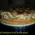 Quiche aux Saint-Jacques et aux champignons