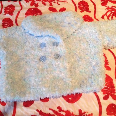 PALETOT BLEU 12 MOIS