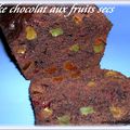 CAKE CHOCO-NOIR AUX EPICES , AUX FRUITS ET GINGEMBRE CONFITS 