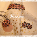 Flocons Boucles d'oreilles + bracelet +donu