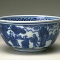 Bowl with a scene of elegant gathering, Ming dynasty, Jiajing six-character mark within double-circles and of the period 