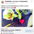 Je participe - Atelier : un coeur au crochet