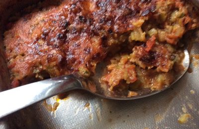 Courgettes à la provençale gratinée 