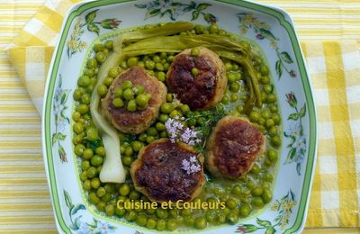 Polpettes aux petits pois 