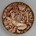 Bowl Depicting King Zahhak with Snakes Protruding from His Shoulders, Attributed to Northwestern Iran, Garrus District, 12th–13t