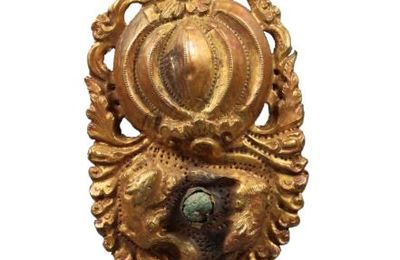 Silver gilt hair ornament, Tang dynasty (618-907)