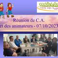 Réunion de CA et des animateurs 