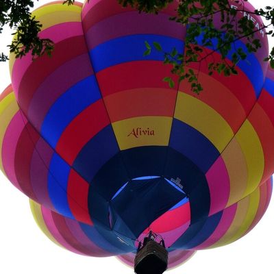 Vue du ciel ... couleurs pour une balade aérienne ..