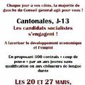 Cantonales 2011 : J-13