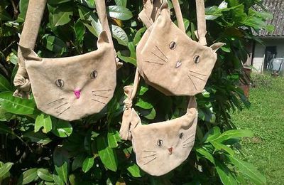 petits sacs "tête de chat"