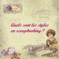 LES STYLES DE SCRAPBOOKING 