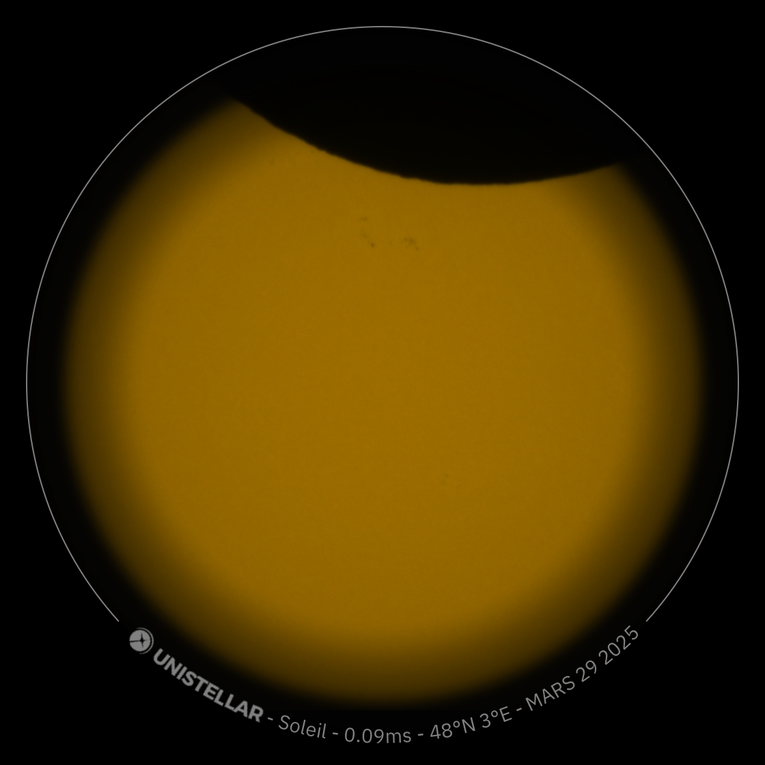 Eclipse solaire partielle du 29 mars 2025 - Photos prises par Jean-Michel