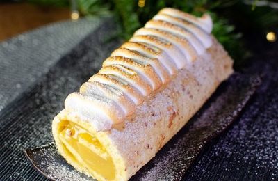 Bûche au citron meringuée