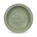 A Longquan celadon 'Dragon' dish, Yuan dynasty, 14th century