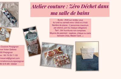 Télétravail : Les cours de couture se déroulent à l'atelier, mais pas que !