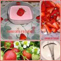Panna cotta à la fraise + défi ARC- EN - CIEL pour la couleur rouge