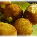 ღ " Miam " Boulettes d'Aligot fourrées au fromage et Jambon