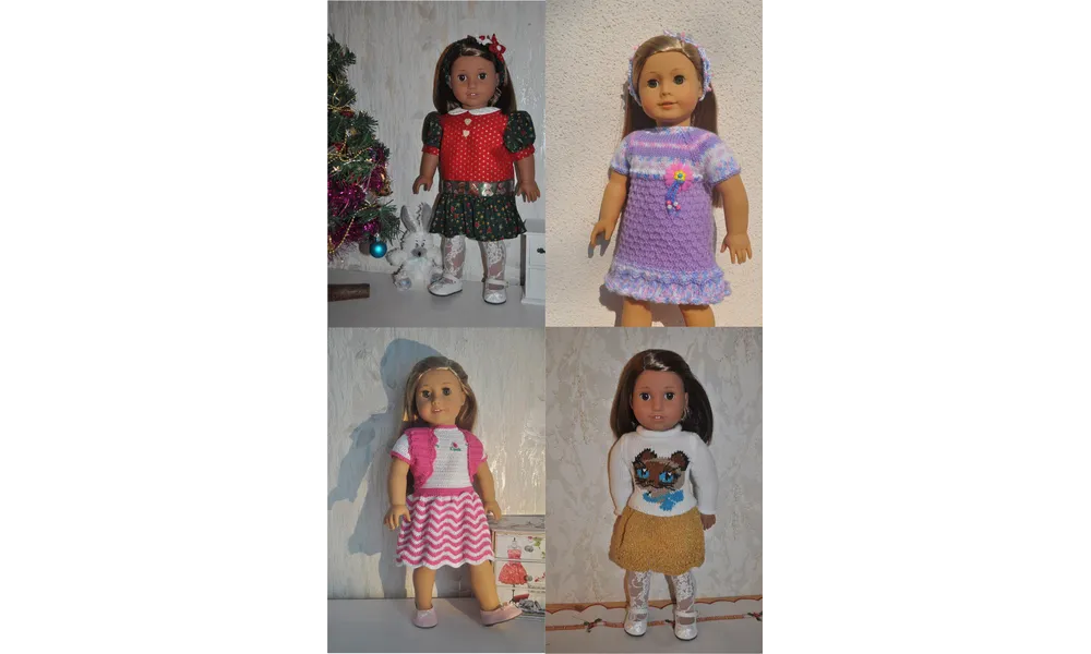 Des tenues pour poupées Américan Girl 50 cm