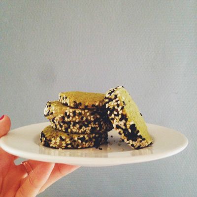 Sablés matcha-sésame 