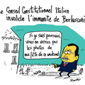 Berlusconi, Conseil Constitutionnel, Italie, invalidité et poursuite à suivre 