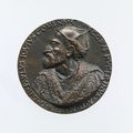 Francesco da Sangallo, Portrait medal of Paolo Giovio (obverse); Giovio Raising a Man from a Grave (reverse)