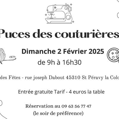 Puces des couturière St Péravy la colombe 45