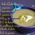 La testée : soupe d'aubergines aux pignons de Dali