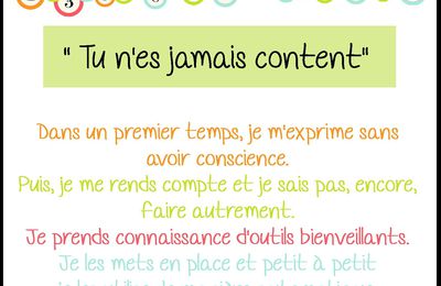 TU N'ES JAMAIS CONTENT